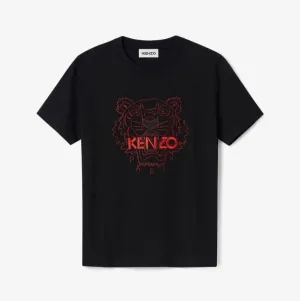 KENZO Tiger loose-fitting T-shirtケンゾー タイガー 刺繍 Tシャツ半袖